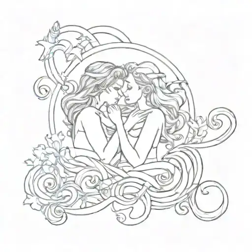 Leo And Aquarius Sign Incorporated Girly