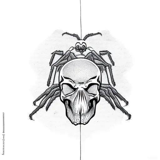 Spider With A Skull Back