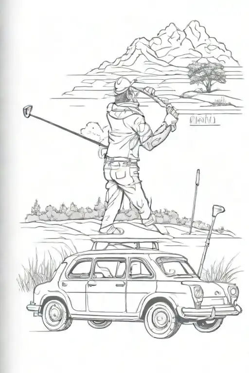 Golf And Cars And Scotland