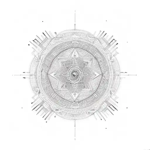 An Intricate Geometric Pattern Inspired By The Rhythms And Time Signatures Of Progressive Music