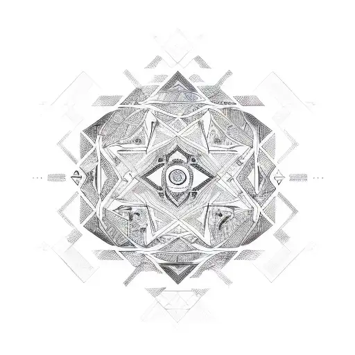 An Intricate Geometric Pattern Inspired By The Rhythms And Time Signatures Of Progressive Music