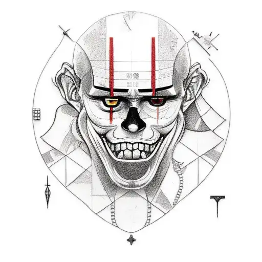 It-themed Tattoo Featuring A Computer Motherboard Integrated With A Medieval Sword