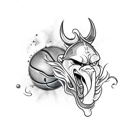 Basketball Fire Viking