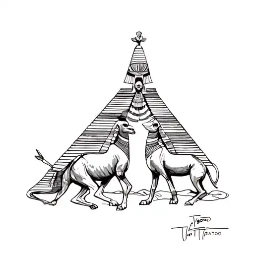 Egyptian With Camals