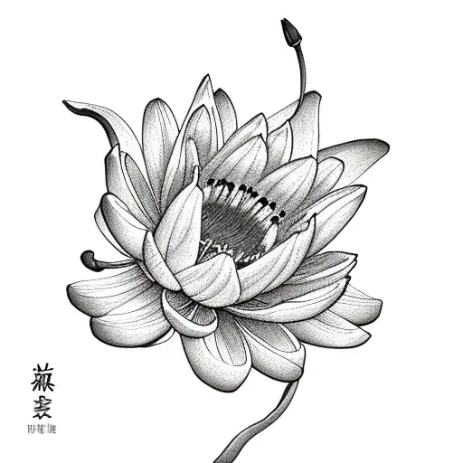 Larkspur Water Lilly And Chrysanthemum Flower