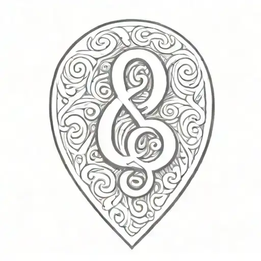 Ampersand In A Guitar Pick