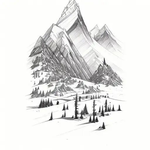 Mountain Scene And Travelling