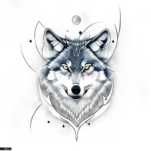 Incorporate Wolves And Hunting Elements Into A Tattoo Inspired By The Mechanic Profession