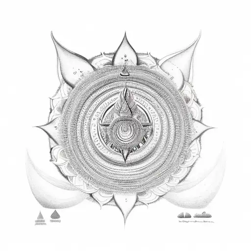 Sudarshan Chakra With Trishul