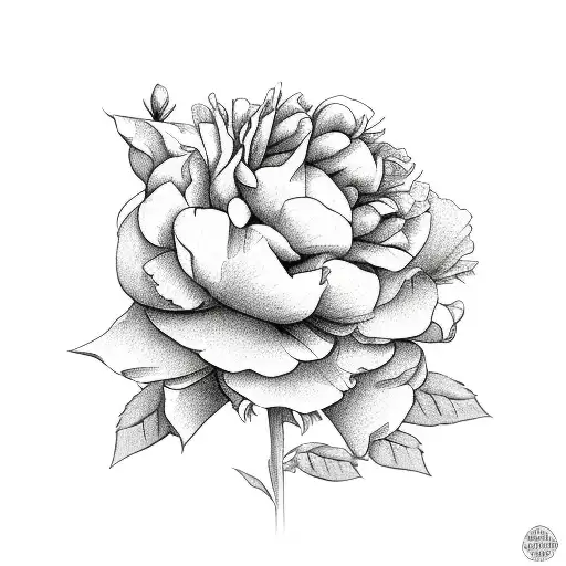 Peony Rose And Shamrock