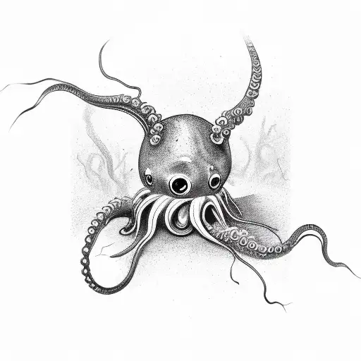 Tentacles And Eyes In Darkness