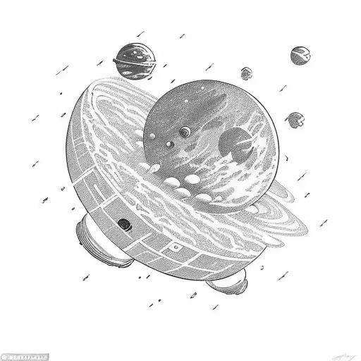 A Space-themed Comic Strip Featuring A Skateboarder Exploring Alien Planets