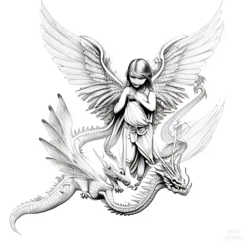 Cherub With Dragon Fly Wings