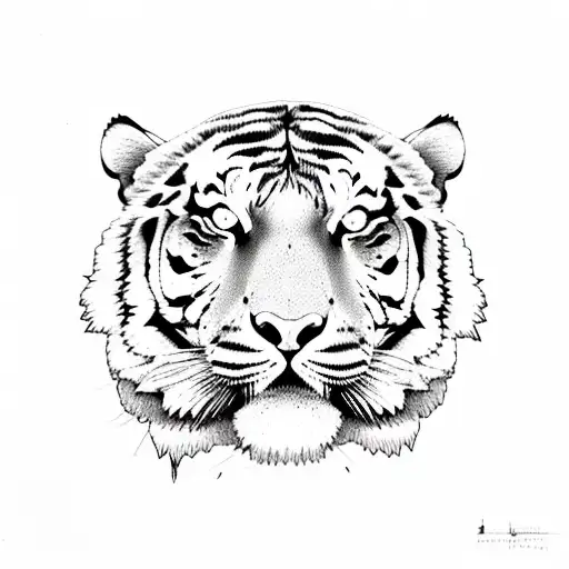 Tiger Abstract Ornaments