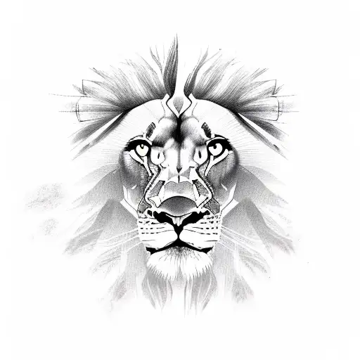 A Powerful Lion Roaring With Strength And Confidence