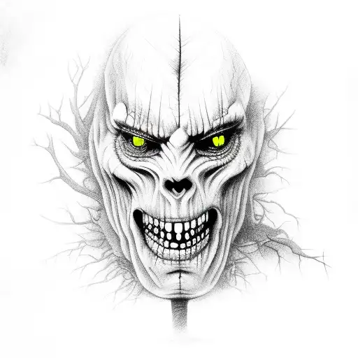 Tree With Scary Face