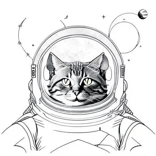 Funky Cat Astronaut