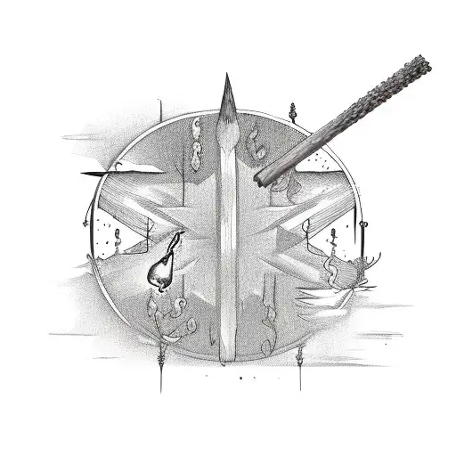 Coordinates With A Match Stick And Flame