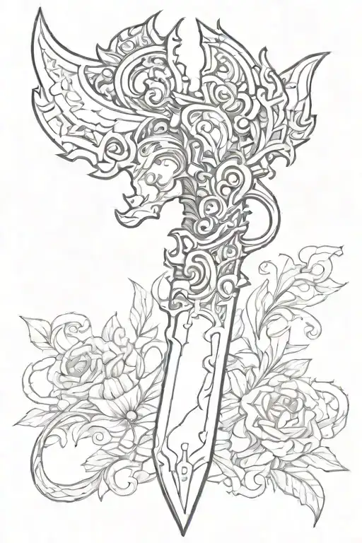 Blade With A Beautiful Handle