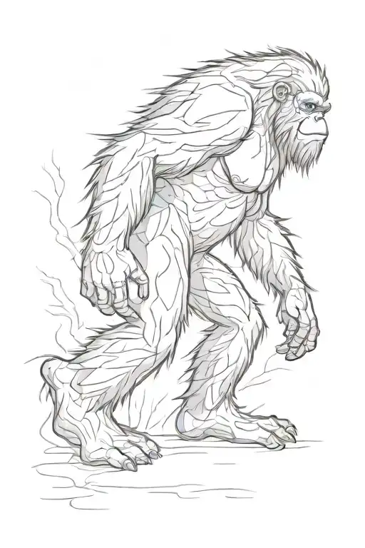 Bigfoot Walking Towards