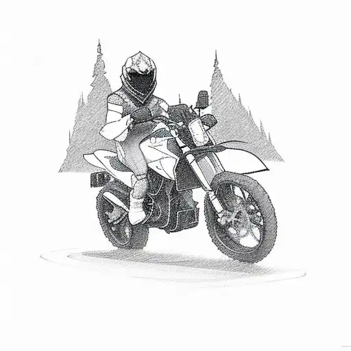 A Gamer Character Riding A Sport Bike In A Pixelated Argentinean Landscape