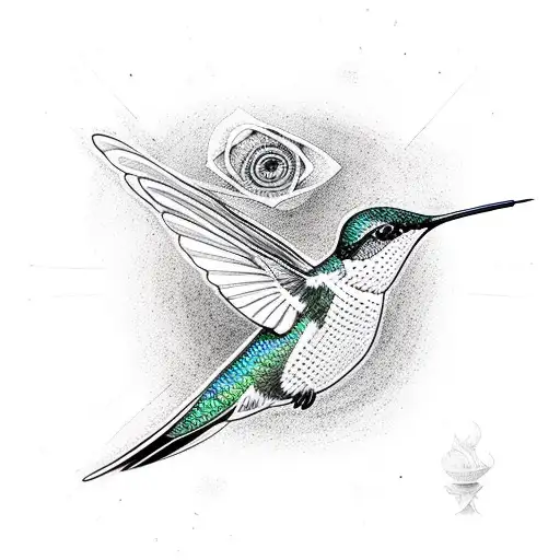 Hummingbird With Mandala