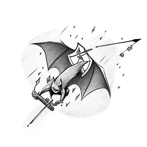 Bravery Bat Night Life Arrow