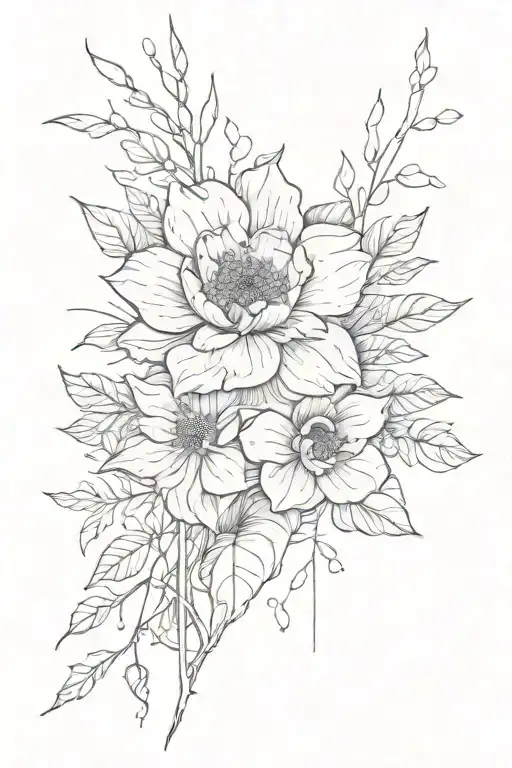 Floral Forearm Tattoo With Nature Elements