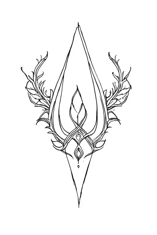 Unalome Including W Initial