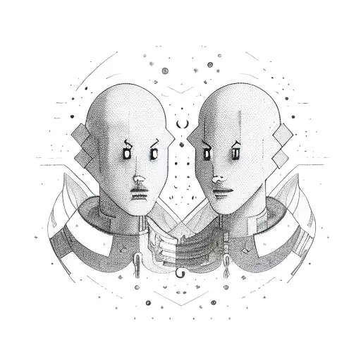 Two Full Body Soulmates In Space