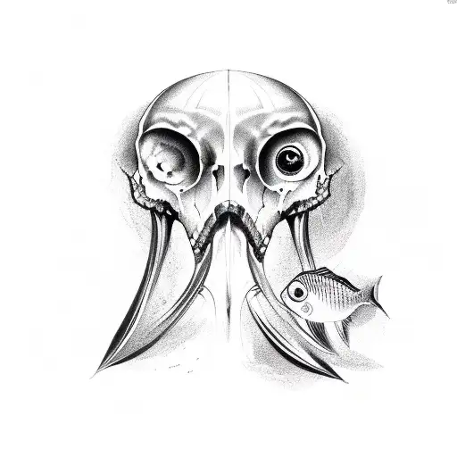 Fish Skull With Crossbones