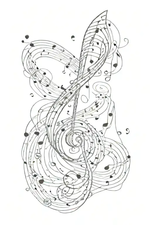 Music Notes Floating