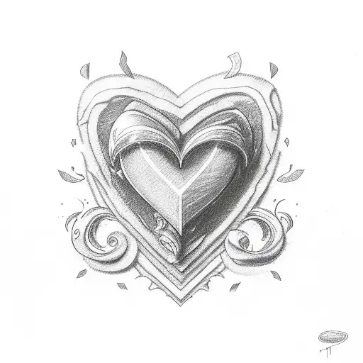 Rainbow Pride Heart With An E