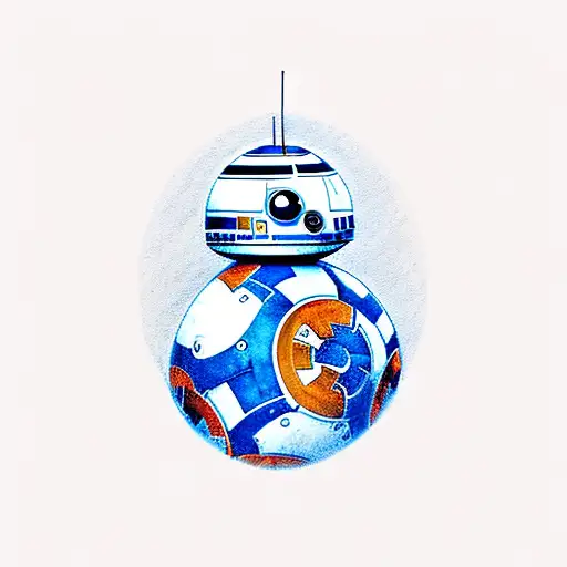 Bb-8 Robot From Star Wars With Motivation Text