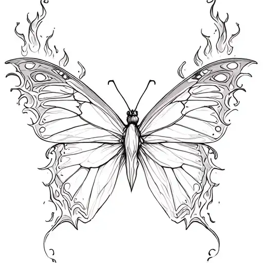 Butterfly Fire Flames