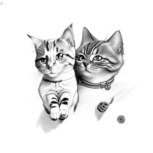 Dog And Cat High Fiving