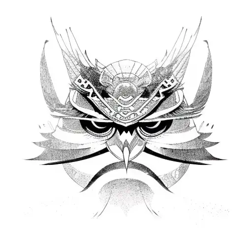 Shogun Mask And Owl