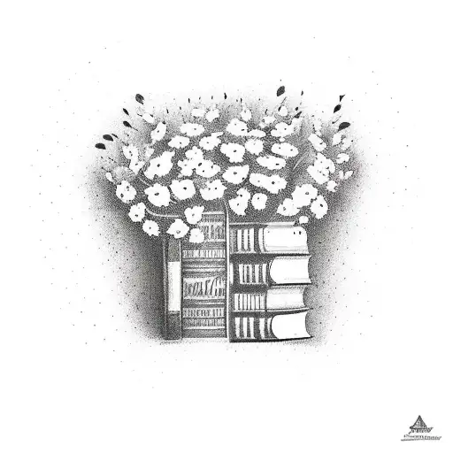 A Quote About The Importance Of Family Surrounded By Flowers And Books