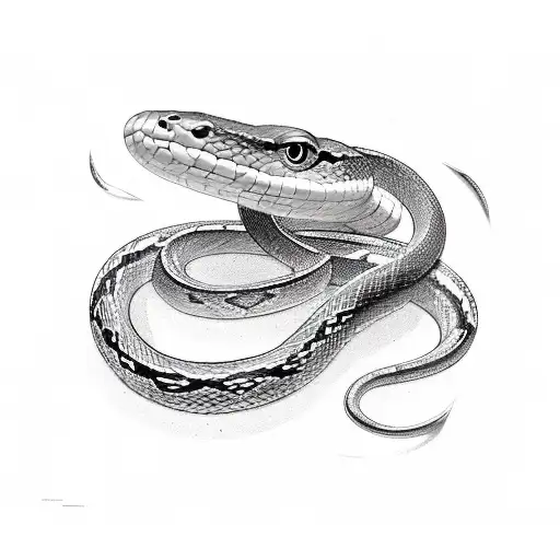 Snake Wrapped Around The Wings