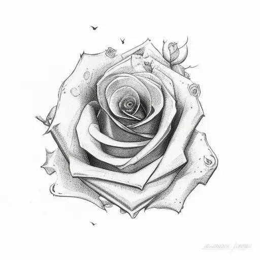 Half Rose Half Swallow Bird