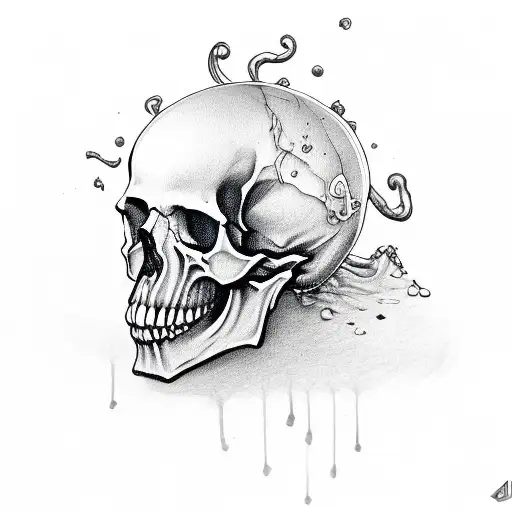 Skull Butterfly Drip