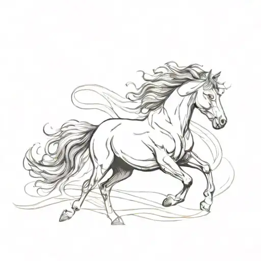Wavy Horse Galloping
