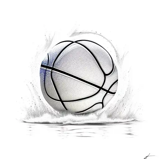 A Basketball Made Of Jordan Shoes Floating In The Ocean