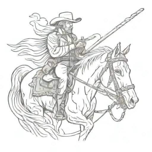 Western Horseman White Cigar Smoking