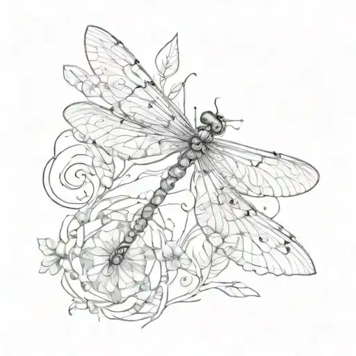 An Image Spell And Dragonfly