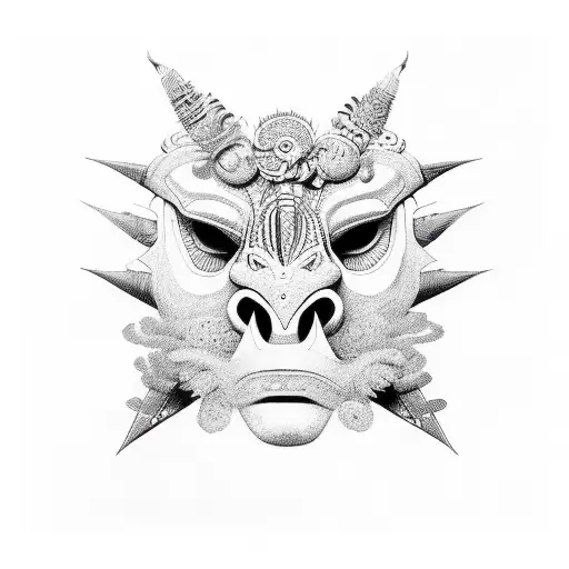 Colombian Tribal Animal With Elements