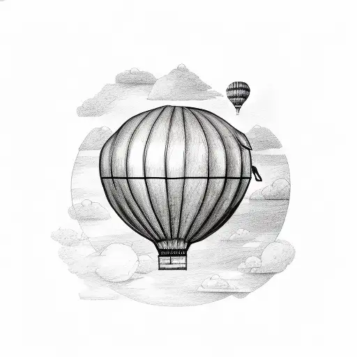 Atlas Holding A Hot Air Balloon