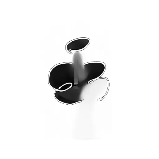 A Circle With An Arrow In The Middle