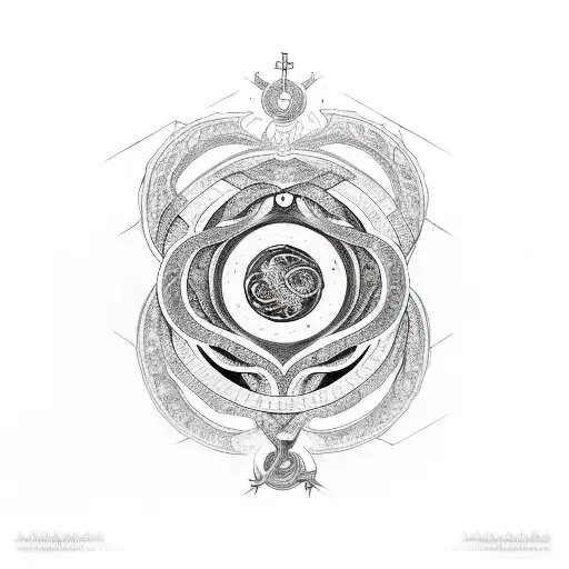 Ouroboros With Religious Symbols