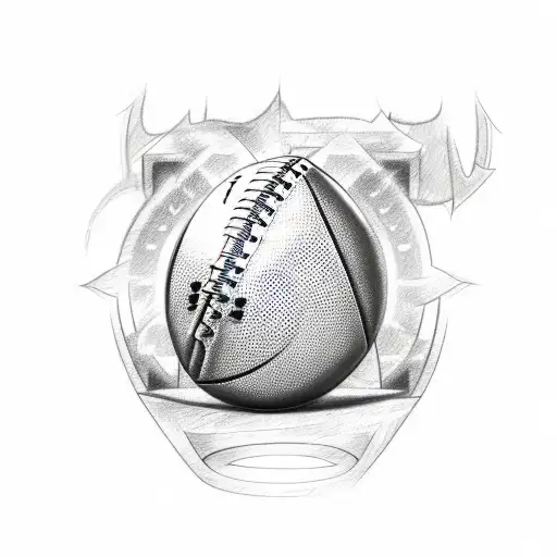 A Sketch Style Tattoo Of A Football Trophy With Accounting Symbols And Equations Surrounding It